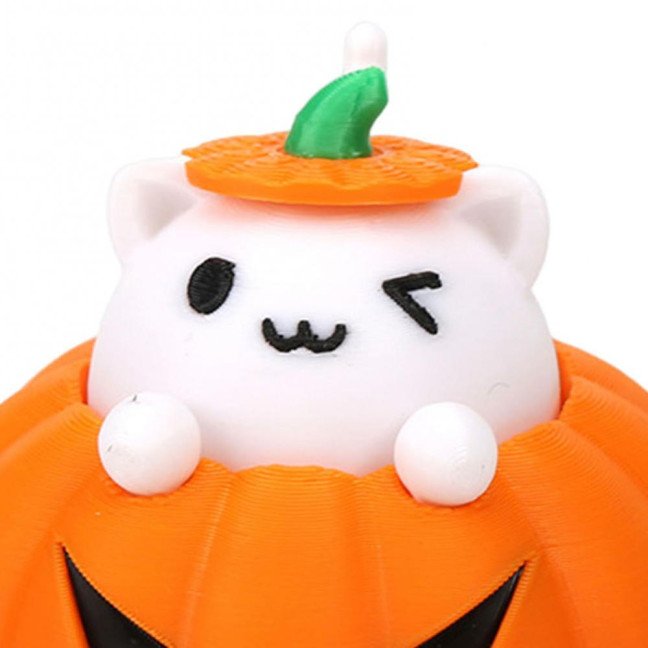 Halloween Ghost Figurine 3D Printed Pumpkin Resin Decor Figure Tiny Figurine Miniature Ornament Halloween Decoration