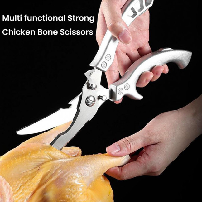 Kitchen Scissors Heavy Duty Poultry Shears with Safety Lock Stainless Steel Blades Meat Fish Vegetables Cutting Shears Kitchen Scissors Heavy Duty Poultry Shears with Safety Lock Stainless Steel Blades Meat Fish Vegetables Cutting Shears