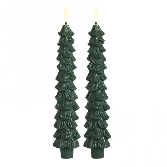 4Pcs LED Flameless Christmas Tree Taper Candles with Remote Control 3D Flame Flickering Window Candlesticks Set 4Pcs LED Flameless Christmas Tree Taper Candles with Remote Control 3D Flame Flickering Window Candlesticks Set