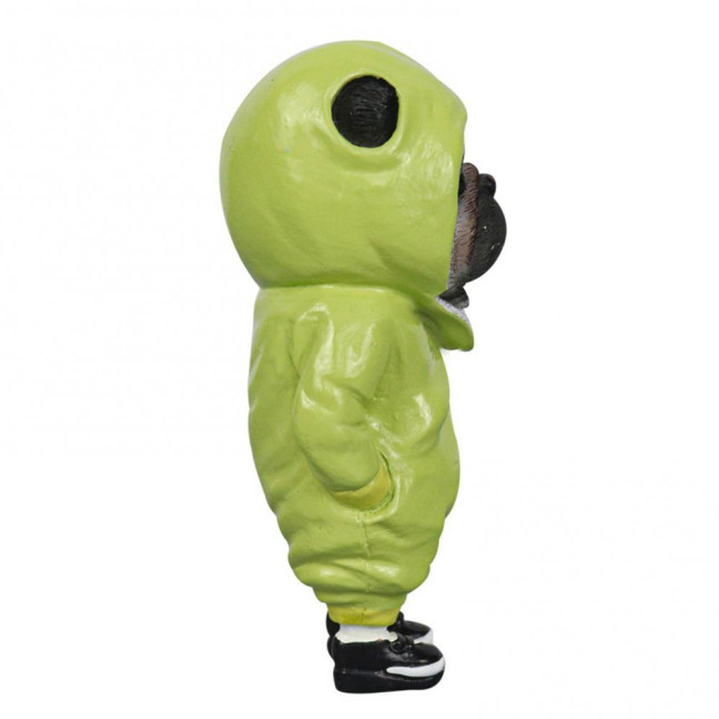 1/4Pcs Dog Figurines Doll Halloween Resin Ornament Standing Puppy Toy Outdoor Decor Fairy Garden Accessories