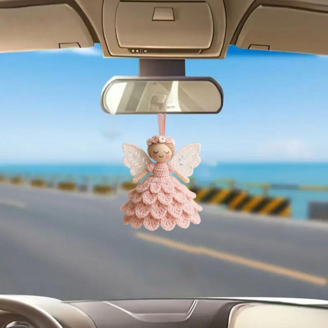 1/2 Sets DIY Crochet Angel Ornament Kit Beginners Handmade Angel Girl Decoration Yarn Craft Christmas Tree Hanging Crocheting Angel Doll Holiday Gift 1/2 Sets DIY Crochet Angel Ornament Kit Beginners Handmade Angel Girl Decoration Yarn Craft Christmas Tree Hanging Crocheting Angel Doll Holiday Gift