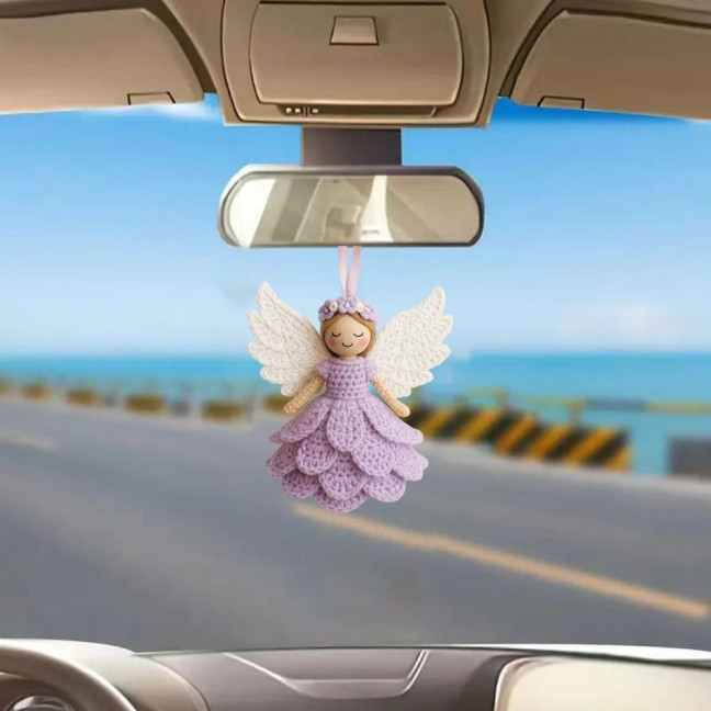 1/2 Sets DIY Crochet Angel Ornament Kit Beginners Handmade Angel Girl Decoration Yarn Craft Christmas Tree Hanging Crocheting Angel Doll Holiday Gift 1/2 Sets DIY Crochet Angel Ornament Kit Beginners Handmade Angel Girl Decoration Yarn Craft Christmas Tree Hanging Crocheting Angel Doll Holiday Gift