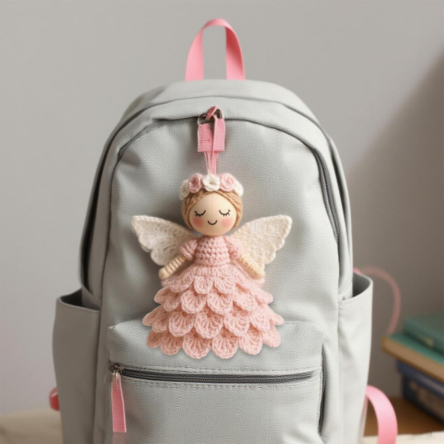 1/2 Sets DIY Crochet Angel Ornament Kit Beginners Handmade Angel Girl Decoration Yarn Craft Christmas Tree Hanging Crocheting Angel Doll Holiday Gift 1/2 Sets DIY Crochet Angel Ornament Kit Beginners Handmade Angel Girl Decoration Yarn Craft Christmas Tree Hanging Crocheting Angel Doll Holiday Gift