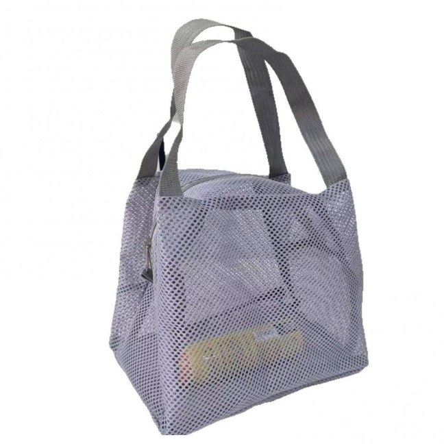 Storage Bag Large Capacity Zipper Closure Beach Bag with Handle Design Visible Mesh Bag Makeup Organizer 