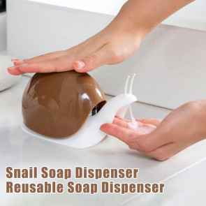 120ML Snail Liquid Soap Dispenser Shampoo Body Hand Wash Shower Gel Facial Cleanser Container Bathroom Refillable Empty Press Pump Bottle 