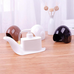 120ML Snail Liquid Soap Dispenser Shampoo Body Hand Wash Shower Gel Facial Cleanser Container Bathroom Refillable Empty Press Pump Bottle 