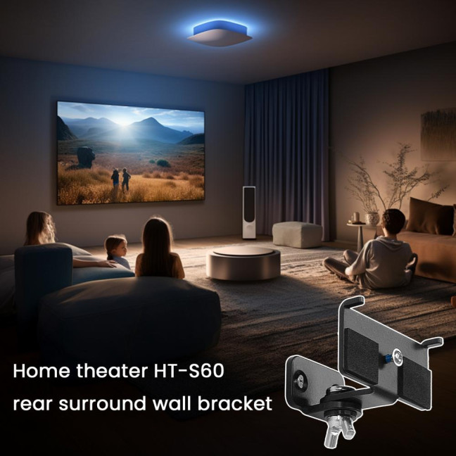 Metal Wall Mount Bracket for Sony HT-S60 Speakers Easy Installation Speaker Brackets Attractive Audio Display Brackets