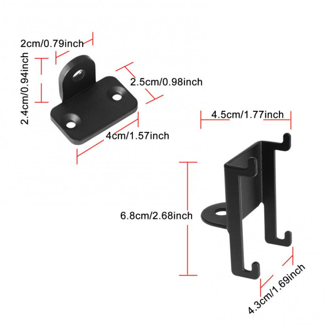 Wall Mount Bracket for Bose Virtually Invisible 300 Metal Bracket for Wireless Surround Sound Secure Quick Setup Monitor Holder