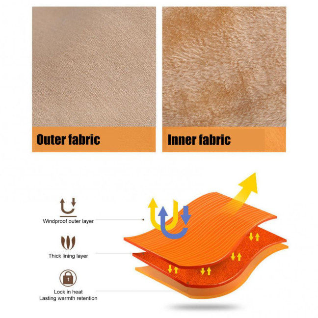 Women's Opaque Fleece Lined Crew Socks Winter Thick Velvet Warm Socks Soft Plush Ski Boots Floor Slippers for Snow And Cold Weather