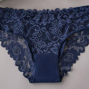 Lace Panties for Women Seamless Mid Rise Underwear Sexy Floral Lace No Show Underpants Soft Hipster Briefs