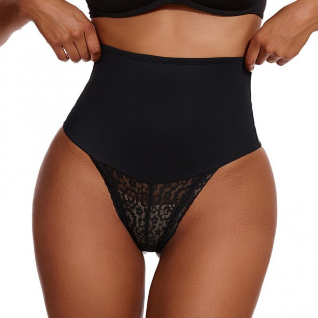 Tummy Control Thong Shapewear for Women High Waisted Stretch Body Shaper Underwear Sexy T Back Lace Thong Girdle Panties Tummy Control Thong Shapewear for Women High Waisted Stretch Body Shaper Underwear Sexy T Back Lace Thong Girdle Panties