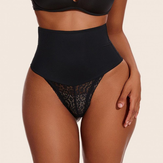 Tummy Control Thong Shapewear for Women High Waisted Stretch Body Shaper Underwear Sexy T Back Lace Thong Girdle Panties Tummy Control Thong Shapewear for Women High Waisted Stretch Body Shaper Underwear Sexy T Back Lace Thong Girdle Panties