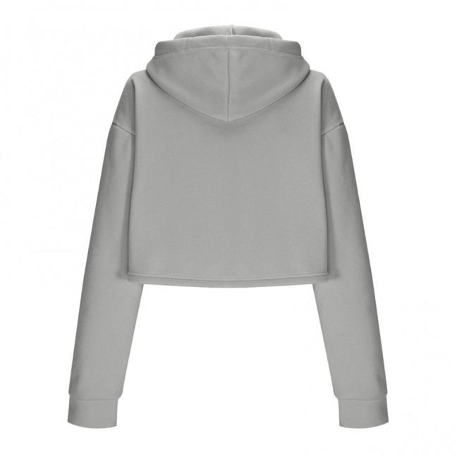 Women's Drawstring Cropped Hoodie Casual Long Sleeve Pullover Sweatshirts Workout Crop Tops Fall Outfits