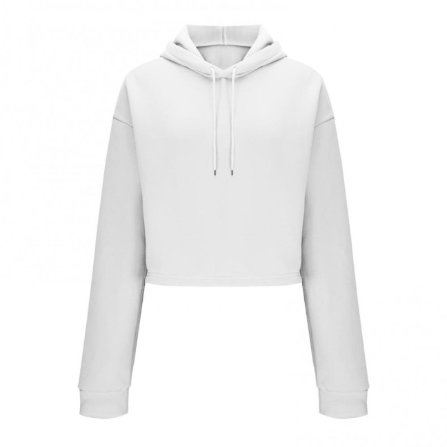 Women's Drawstring Cropped Hoodie Casual Long Sleeve Pullover Sweatshirts Workout Crop Tops Fall Outfits