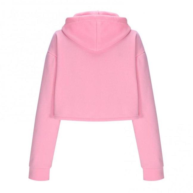 Women's Drawstring Cropped Hoodie Casual Long Sleeve Pullover Sweatshirts Workout Crop Tops Fall Outfits