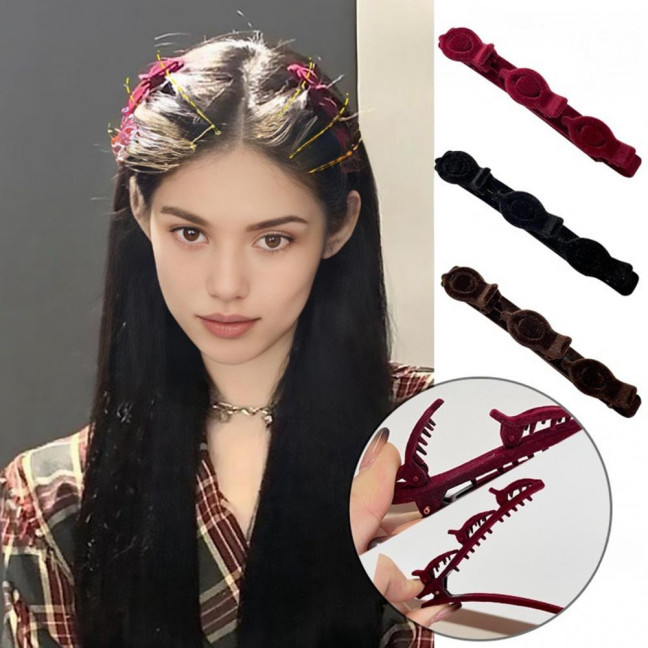 2/6Pcs Braided Hair Clips Sparkling Rhinestone Heart Decor Hair Pins Girl Faux Crystal Stone Braided Hair Accessories 2/6Pcs Braided Hair Clips Sparkling Rhinestone Heart Decor Hair Pins Girl Faux Crystal Stone Braided Hair Accessories