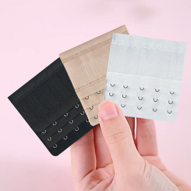 Women's Bra Extender 2 Hook/3 Hook/4 Hook/5 Hook Soft Stretchy Bra Strap Extender Elastic Extension Strap