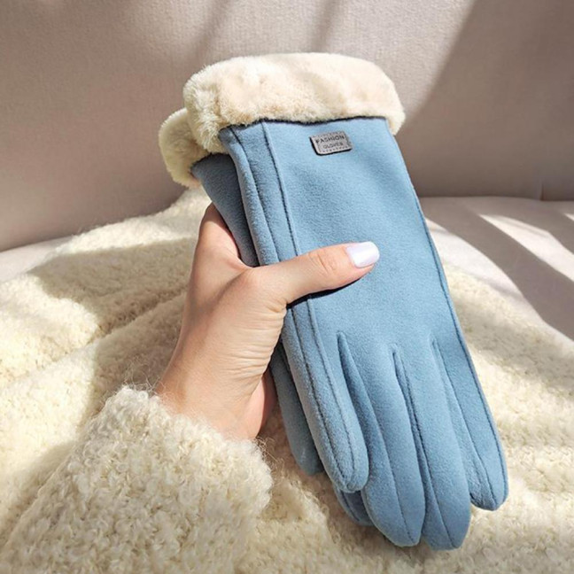 Women Winter Gloves Fleece Lined Touchscreen Gloves Thickened Warm Full Finger Windproof Gloves for Outdoor Sports Cycling Driving 