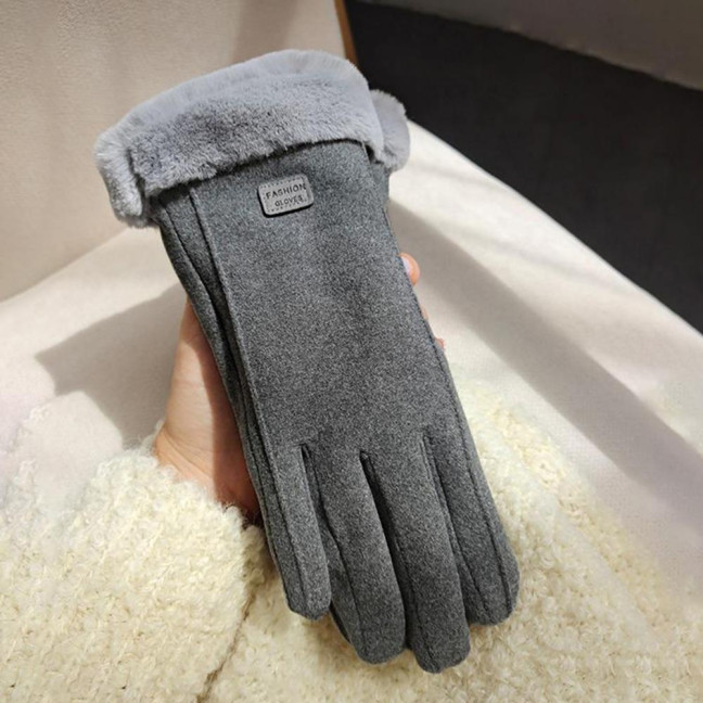 Women Winter Gloves Fleece Lined Touchscreen Gloves Thickened Warm Full Finger Windproof Gloves for Outdoor Sports Cycling Driving 