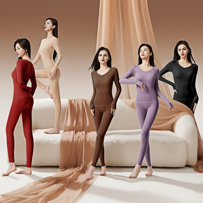 Thermal Underwear Set for Women Long Johns Base Layer Set Long Sleeve Shirt And Leggings for Winter Cold Weather Thermal Underwear Set for Women Long Johns Base Layer Set Long Sleeve Shirt And Leggings for Winter Cold Weather