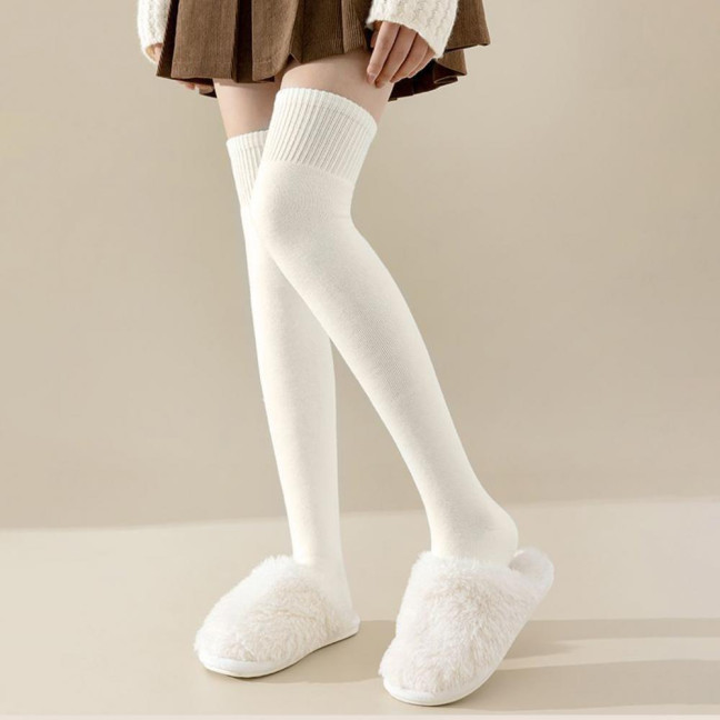 Women's Socks Winter Warm Long Stockings Thick Thermal Elastic Stockings Breathable Thicken Casual Knee High Socks for Daily Wear And Matching
