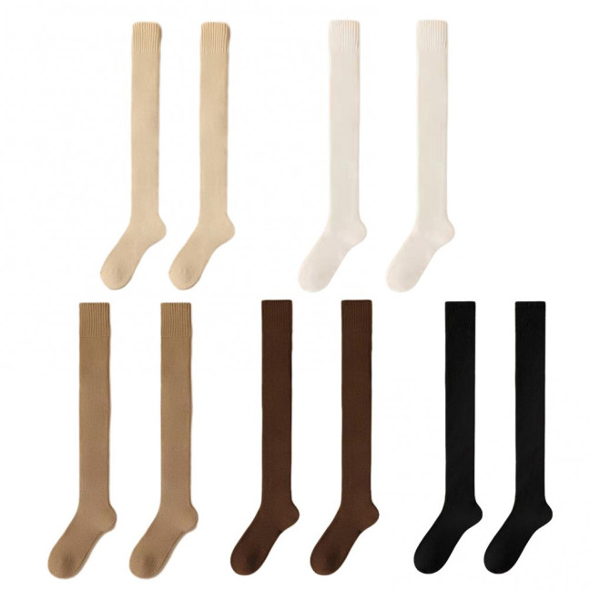 Women's Socks Winter Warm Long Stockings Thick Thermal Elastic Stockings Breathable Thicken Casual Knee High Socks for Daily Wear And Matching