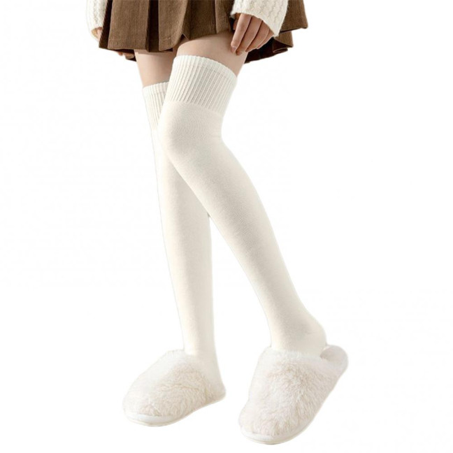 Women's Socks Winter Warm Long Stockings Thick Thermal Elastic Stockings Breathable Thicken Casual Knee High Socks for Daily Wear And Matching