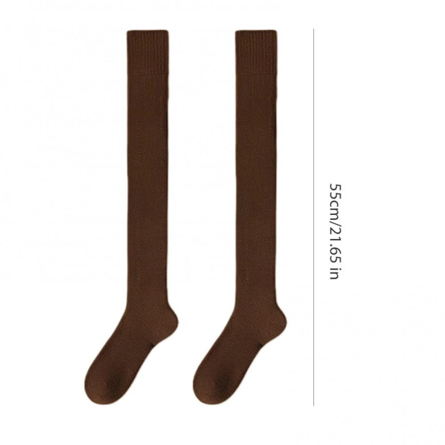 Women's Socks Winter Warm Long Stockings Thick Thermal Elastic Stockings Breathable Thicken Casual Knee High Socks for Daily Wear And Matching