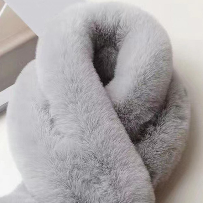 Women Winter Scarf with Wool Ball Decoration Solid Color Thickened Plush Warm Scarf Winter Outfits Accessories