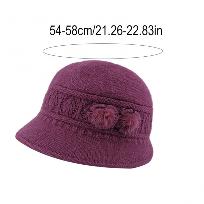 2Pcs/Set Women Hat Scarf Set Solid Color Flower Decor Elastic Knitting Basin Hat Warm Long Scarf Set Cold Weather Accessories