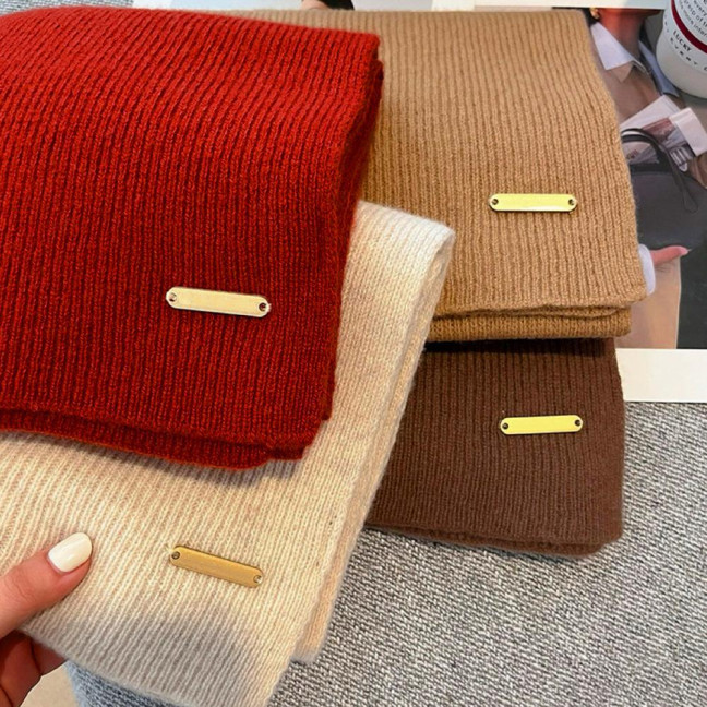 Women Scarf Solid Color Thickened Windproof Warm Versatile Scarf Daily Winter Outdoor Cycling Long Scarf Women Scarf Solid Color Thickened Windproof Warm Versatile Scarf Daily Winter Outdoor Cycling Long Scarf