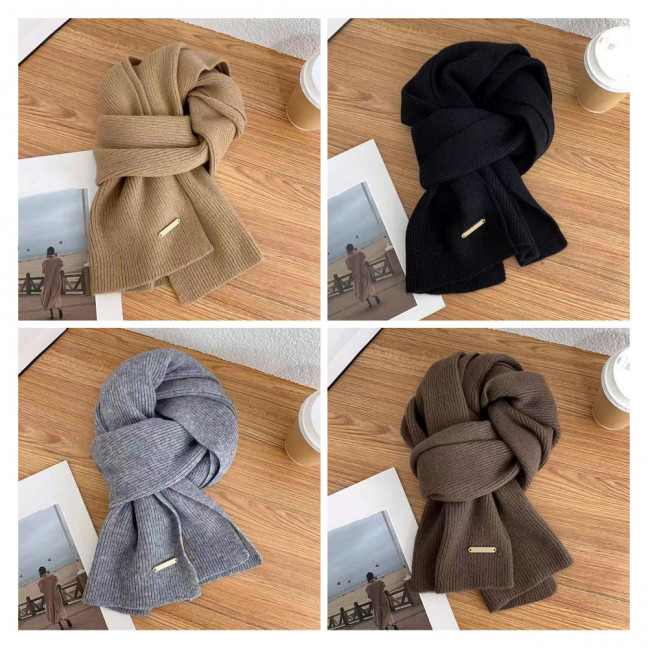 Women Scarf Solid Color Thickened Windproof Warm Versatile Scarf Daily Winter Outdoor Cycling Long Scarf Women Scarf Solid Color Thickened Windproof Warm Versatile Scarf Daily Winter Outdoor Cycling Long Scarf