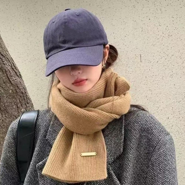 Women Scarf Solid Color Thickened Windproof Warm Versatile Scarf Daily Winter Outdoor Cycling Long Scarf Women Scarf Solid Color Thickened Windproof Warm Versatile Scarf Daily Winter Outdoor Cycling Long Scarf