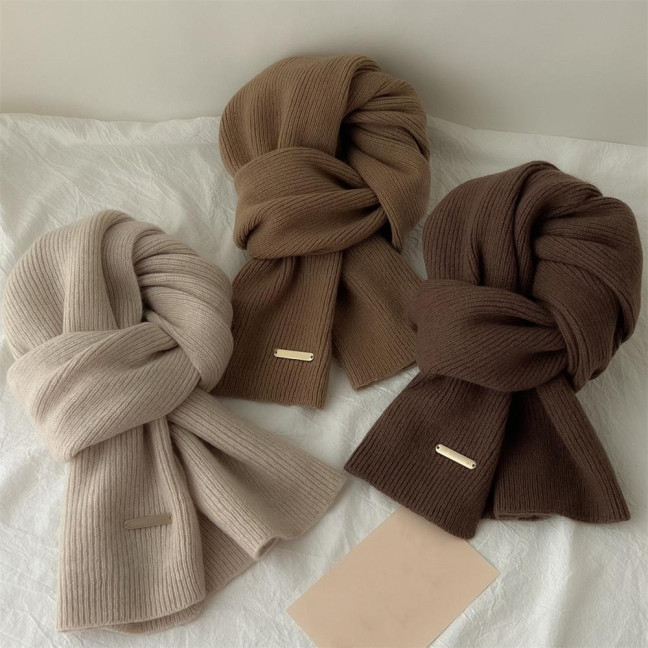 Women Scarf Solid Color Thickened Windproof Warm Versatile Scarf Daily Winter Outdoor Cycling Long Scarf Women Scarf Solid Color Thickened Windproof Warm Versatile Scarf Daily Winter Outdoor Cycling Long Scarf
