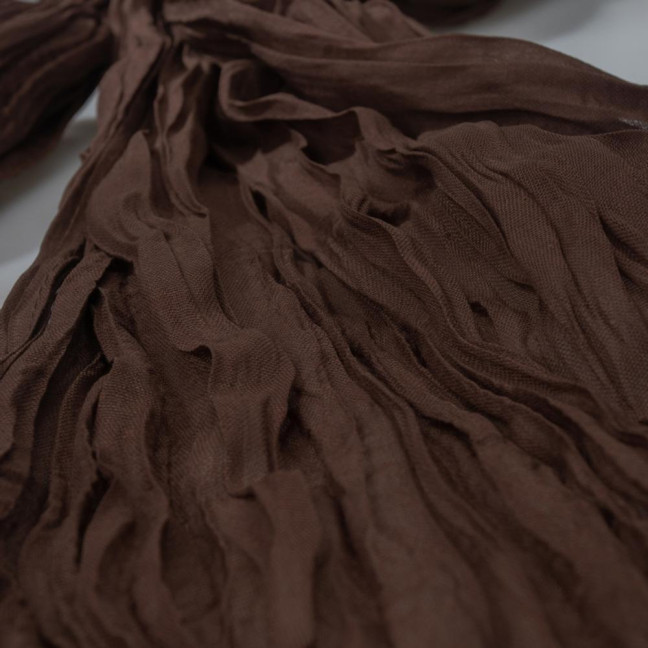 Women Scarf Retro Pleated Design Thin Scarf Soft Flax Shawl Scarf Daily Wear Outdoor Activities Versatile Accessory Women Scarf Retro Pleated Design Thin Scarf Soft Flax Shawl Scarf Daily Wear Outdoor Activities Versatile Accessory