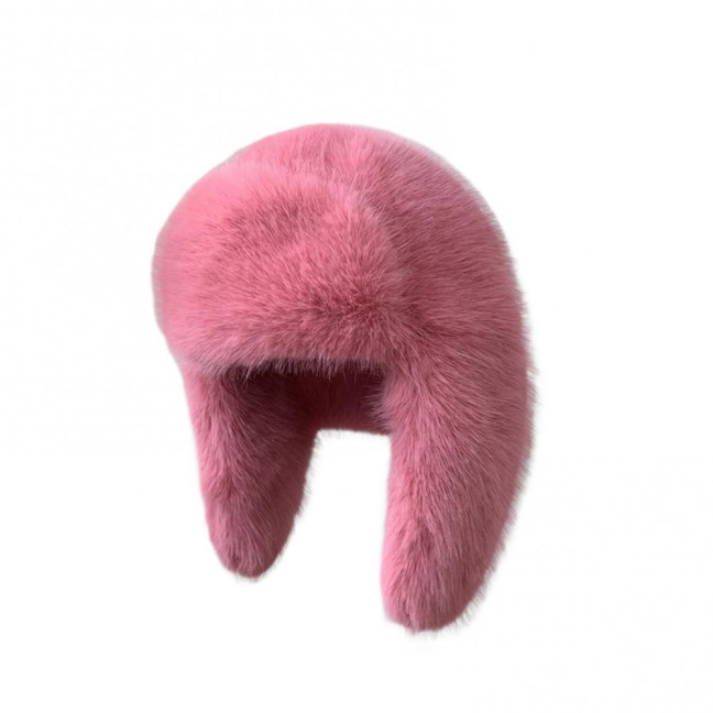 Lei Feng Hat Solid Color Imitation Fox Fur Skiing Hat Autumn Winter Women Warm Hat Outdoor Activities Accessories Lei Feng Hat Solid Color Imitation Fox Fur Skiing Hat Autumn Winter Women Warm Hat Outdoor Activities Accessories