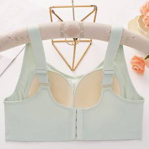 Women's Plus Size Floral Lace Bra Wireless Full Coverage Soft Padded Bra No Underwire Support Everyday Bra