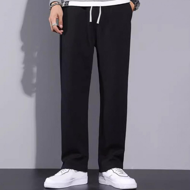 Men Thick Sweatpants Autumn And Winter Drawstring Waist Loose Casual Pants Fleece Lined Warm Trousers for Daily Wear Gym Men Thick Sweatpants Autumn And Winter Drawstring Waist Loose Casual Pants Fleece Lined Warm Trousers for Daily Wear Gym