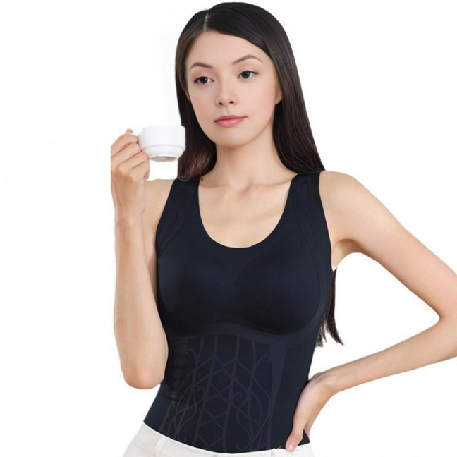 Women Sleeveless Thermal Tank Top Fleece Lined Warm Undershirts Padded Camisole Base Layer for Cold Weather