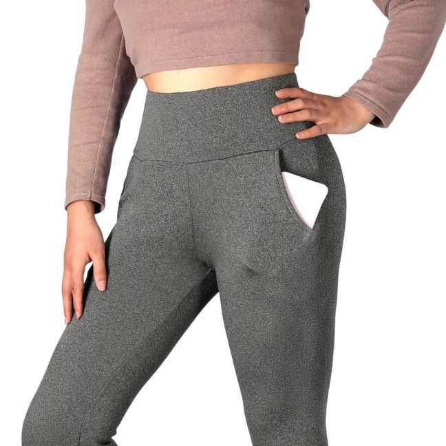 Women Leggings with Pockets Solid Color High Waist Plush Lining Thickened Warm Pants Tight Fit Cold Weather Leggings Women Leggings with Pockets Solid Color High Waist Plush Lining Thickened Warm Pants Tight Fit Cold Weather Leggings