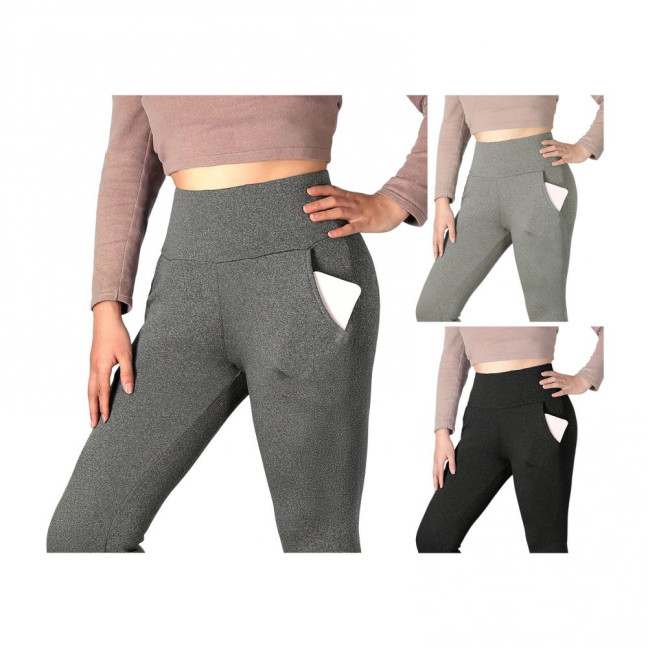 Women Leggings with Pockets Solid Color High Waist Plush Lining Thickened Warm Pants Tight Fit Cold Weather Leggings Women Leggings with Pockets Solid Color High Waist Plush Lining Thickened Warm Pants Tight Fit Cold Weather Leggings