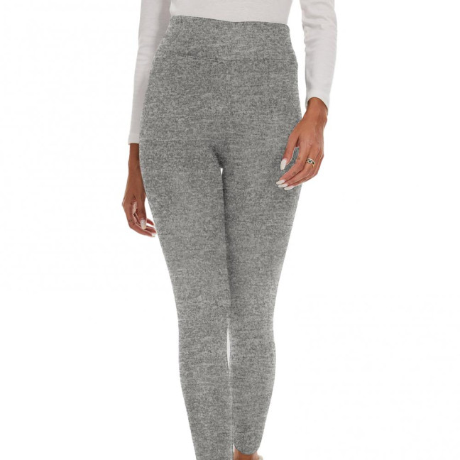 Women Leggings Solid Color High Waist Plush Lining Thickened Warm Pants Tight Fit Cold Weather Leggings Women Leggings Solid Color High Waist Plush Lining Thickened Warm Pants Tight Fit Cold Weather Leggings