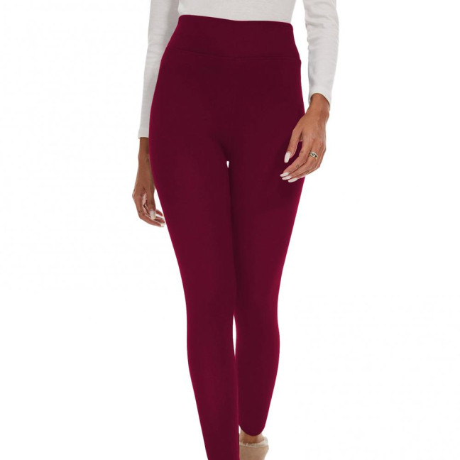 Women Leggings Solid Color High Waist Plush Lining Thickened Warm Pants Tight Fit Cold Weather Leggings Women Leggings Solid Color High Waist Plush Lining Thickened Warm Pants Tight Fit Cold Weather Leggings
