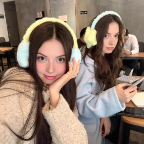 Star Earmuffs Thickened Plush Texture Ear Warmers Cold Weather Ear Protection Earmuffs Winter Accessories