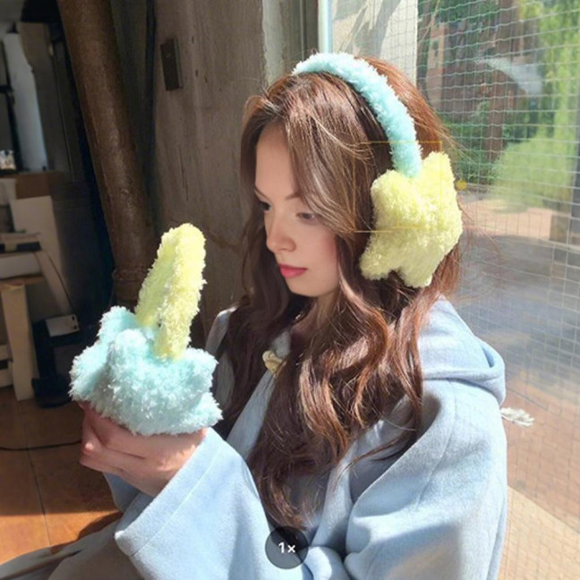 Star Earmuffs Thickened Plush Texture Ear Warmers Cold Weather Ear Protection Earmuffs Winter Accessories