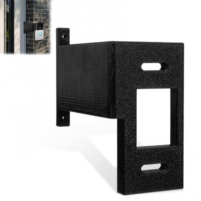 Ring Doorbell Extender Mount Weather Resistant Design Ultra-Thin Heavy-Duty Extension Bracket Stand Tools-free Doorbell Extender