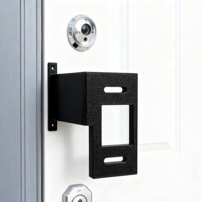 Ring Doorbell Extender Mount Weather Resistant Design Ultra-Thin Heavy-Duty Extension Bracket Stand Tools-free Doorbell Extender