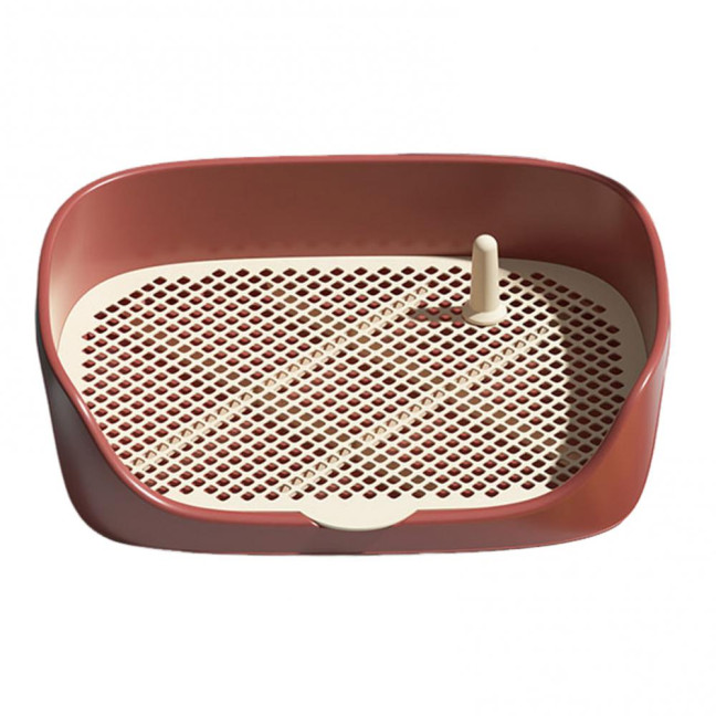 Pet Dog Toilet Portable Pet Lavatory with Protection Wall Potty Training Toilet with Grille Litter Box for Cat Puppy Small Medium Dogs