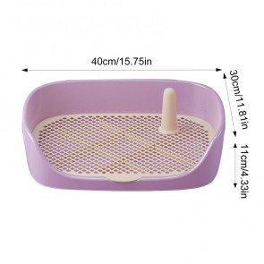 Pet Dog Toilet Portable Pet Lavatory with Protection Wall Potty Training Toilet with Grille Litter Box for Cat Puppy Small Medium Dogs