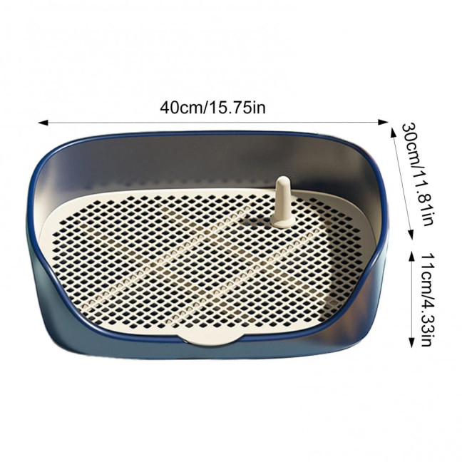 Pet Dog Toilet Portable Pet Lavatory with Protection Wall Potty Training Toilet with Grille Litter Box for Cat Puppy Small Medium Dogs